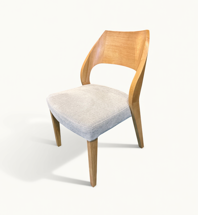 Ava Dining Chair (Pair) - Shades Grey Fabric