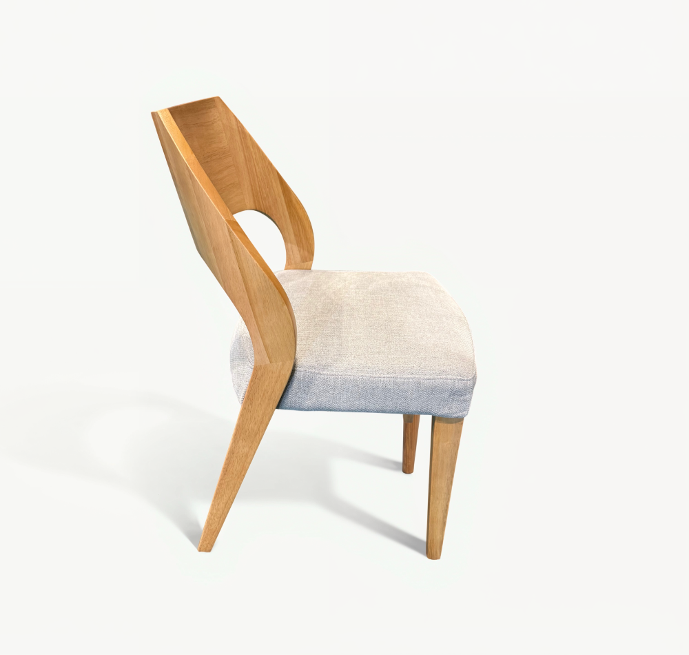Ava Dining Chair (Pair) - Shades Grey Fabric