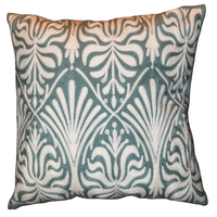 Decorative pillow with a geometric pattern on a white background